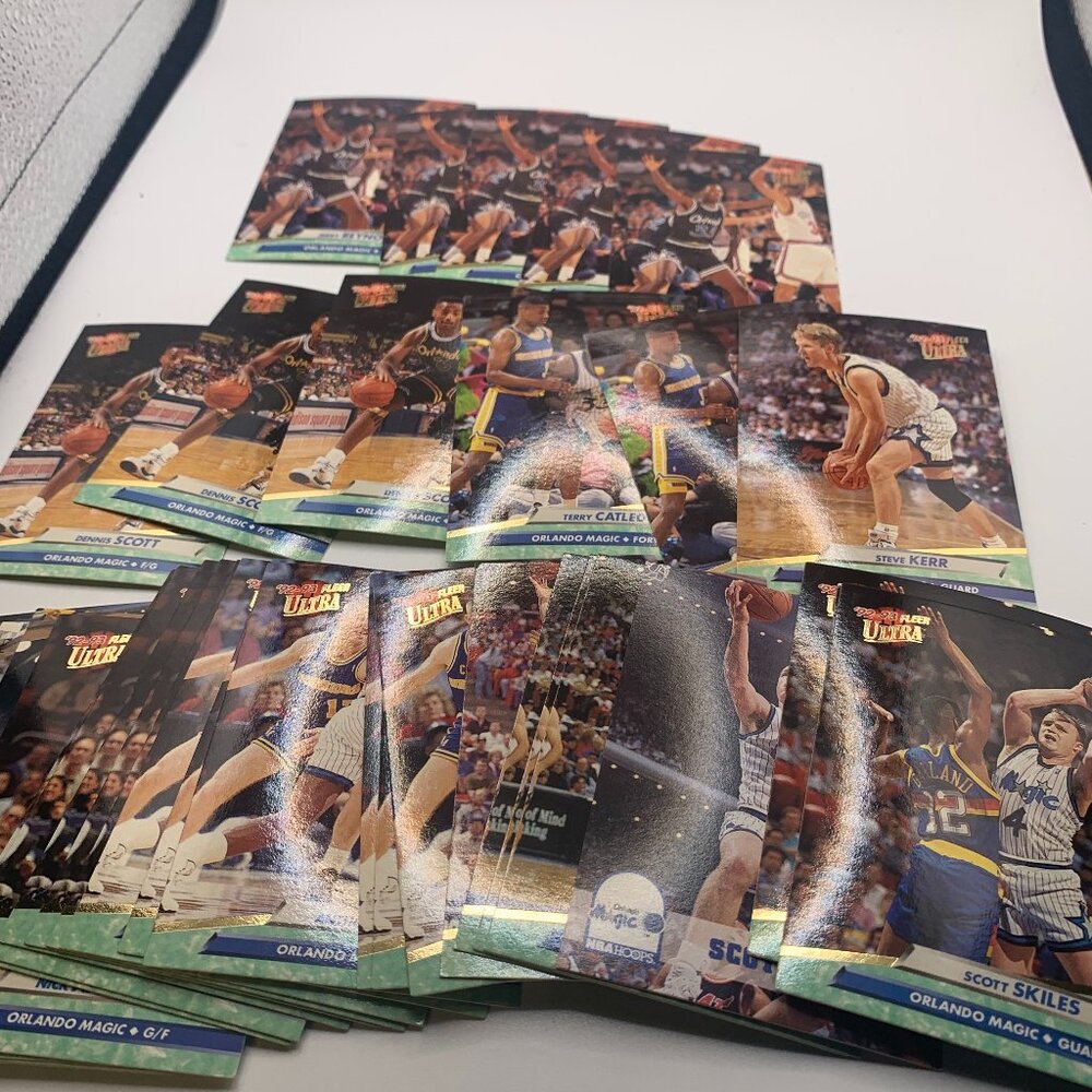 38ct 1992-1993 Ultra Fleer Orlando Magic Trading Cards NRMT